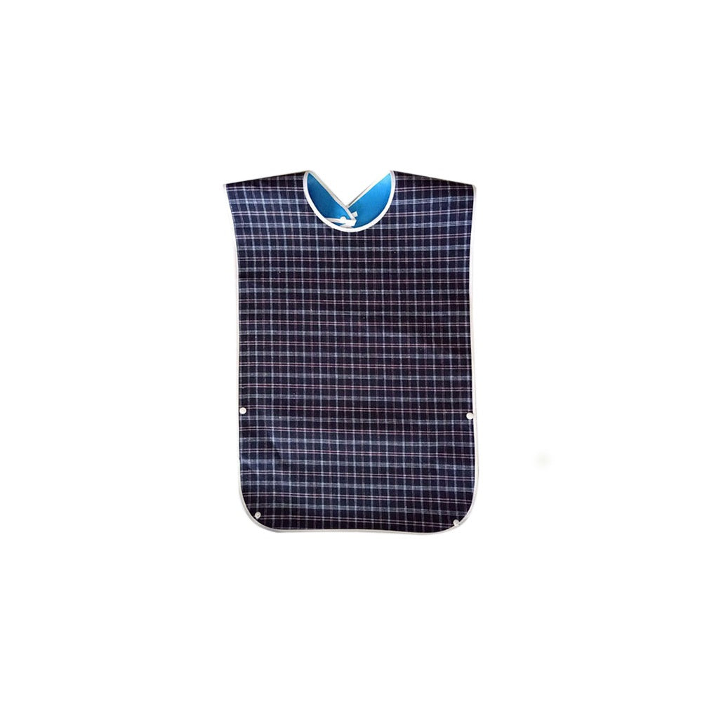 3 PCS Easy Clean Adult Dining Bibs with Neck Snap and Food Catching Pocket