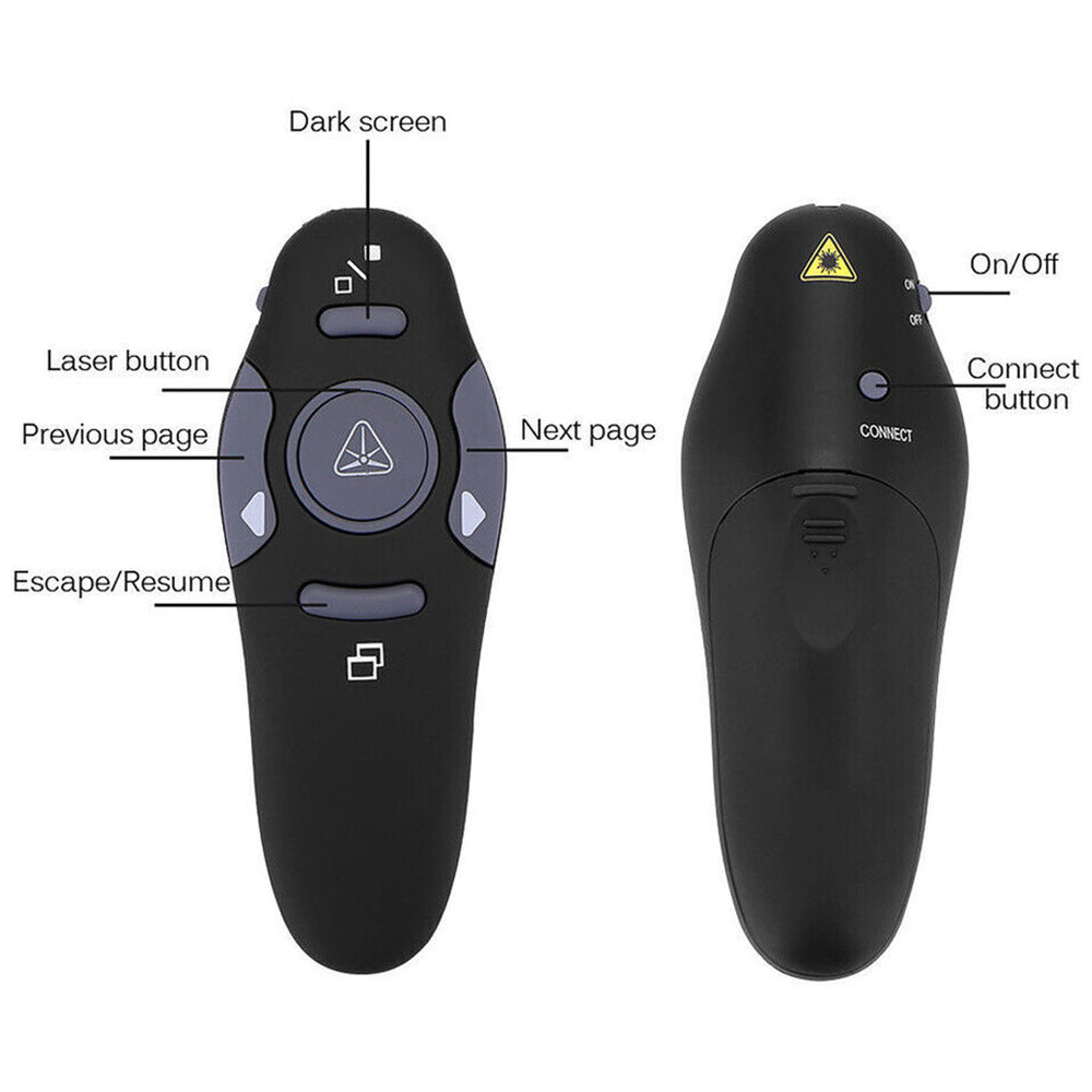 Wireless PowerPoint Presenter Mouse Clicker Laser Pointer