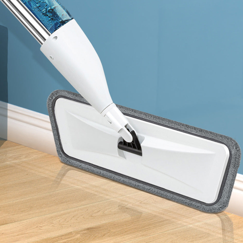 Wet Dry Floor Mop with 3 Reusable Microfiber Pads and Spray Bottle