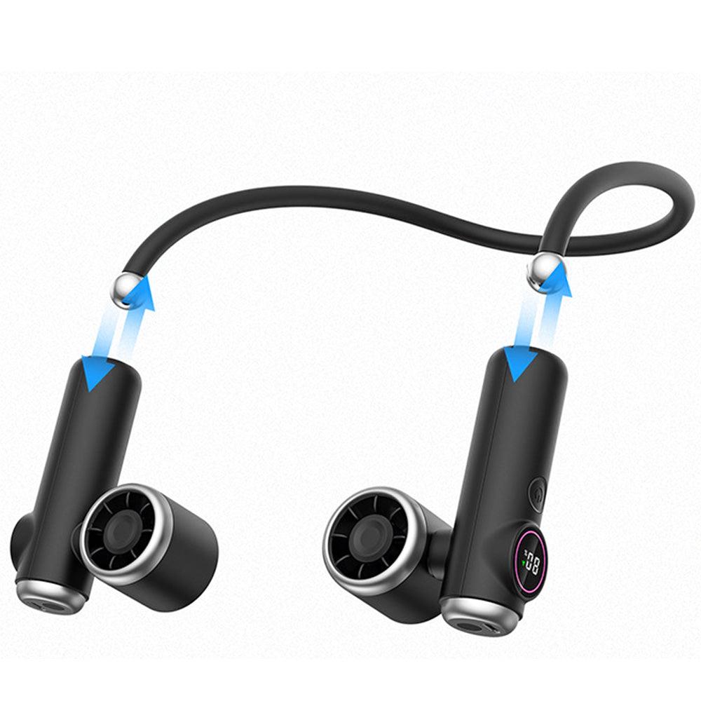Detachable Easy Attached Neck and Handheld Fan with Dual 2000mAh Batteries