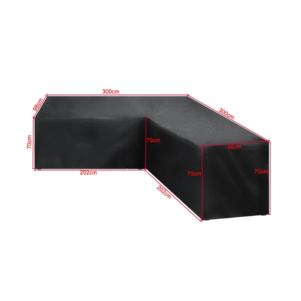 Waterproof L-Shape Outdoor Furniture Cover Waterproof Outdoor Sectional Cover