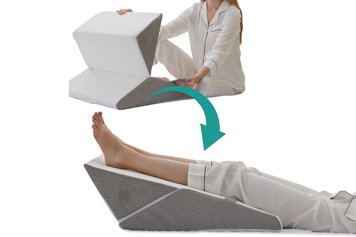 Wedge Pillow Headboard for After Surgery Adjustable Wedge Pillow for Acid Reflux Relief