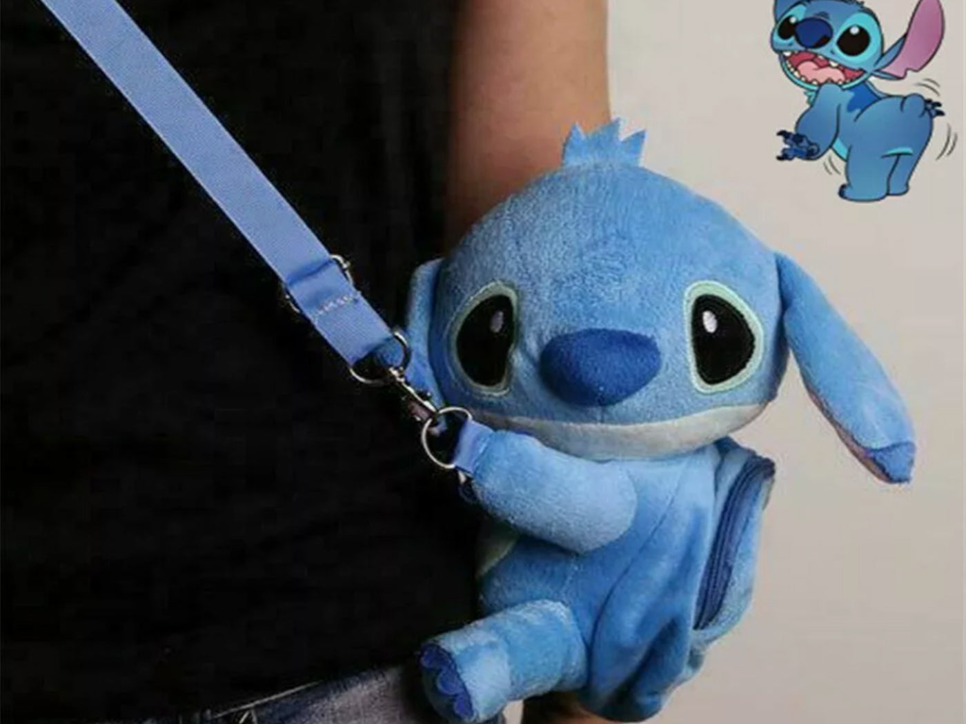 Lilo & Stitch Inspired Plush Crossbody Bag Hand Messenger Toy Purse Phone Bag