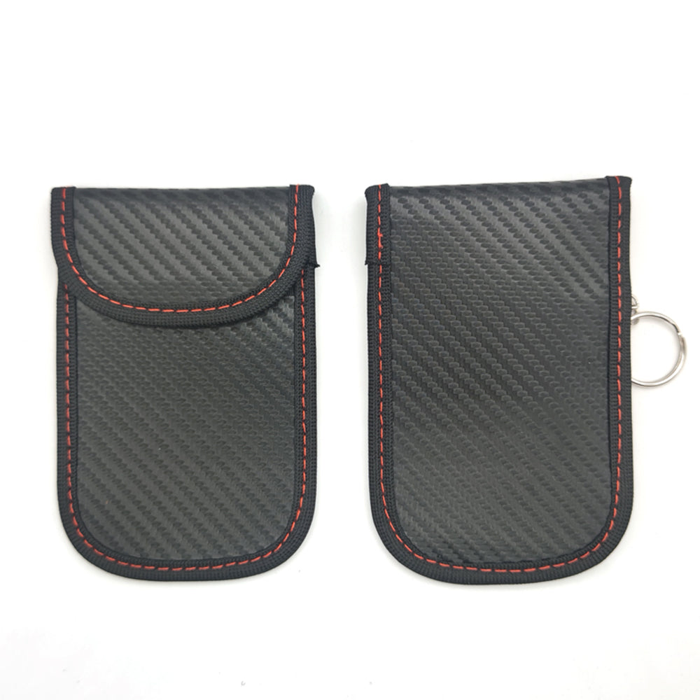 2Pcs Car Key Signal Shielding Bag RFID Keyless Car Key Partition Bag
