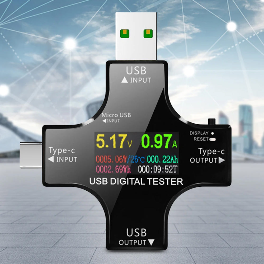USB C Tester Type-C PD Digital Voltage Current Power Meter Detector