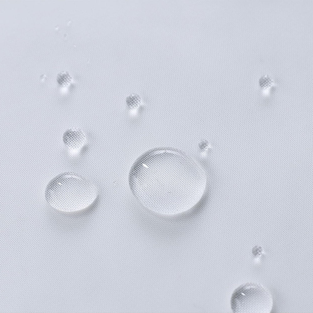 White Outdoor Sheer Curtains for Patio Water-Resistant
