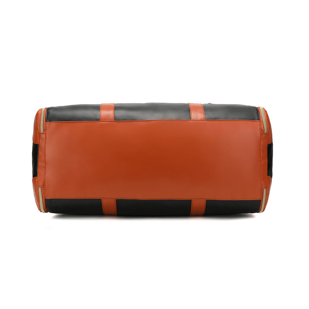 Water-Resistant Garment Duffle Bag Duffle Bag PU Leather Travel Bag