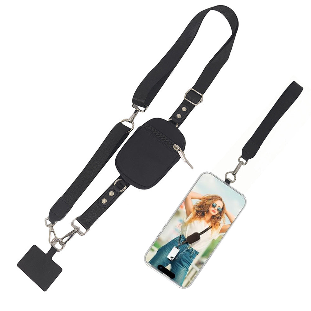 Phone Lanyard Crossbody Wrist Strap Clip And Go Strap For Phone With Wallet