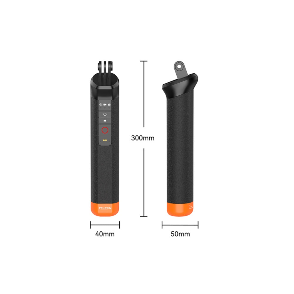 Floating Selfie Stick Hand Grip Waterproof Handle with Bluetooth Remote for GoPro Hero 12/11/10/9/8