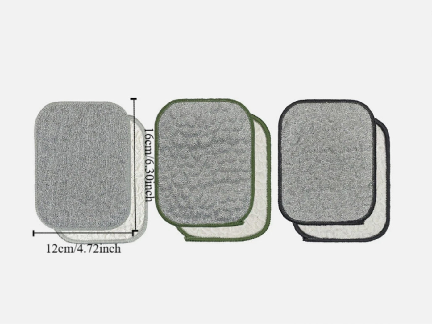 10Pcs Double-Sided Microfiber Dishwashing Cloth