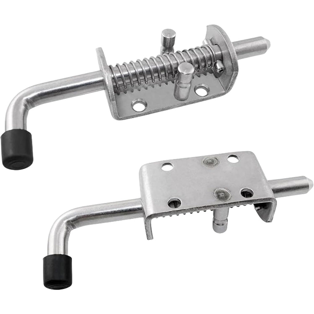 8 Pcs Galvanized Iron Spring Bolt Latches 1.2 cm Dia 16.5 cm Long