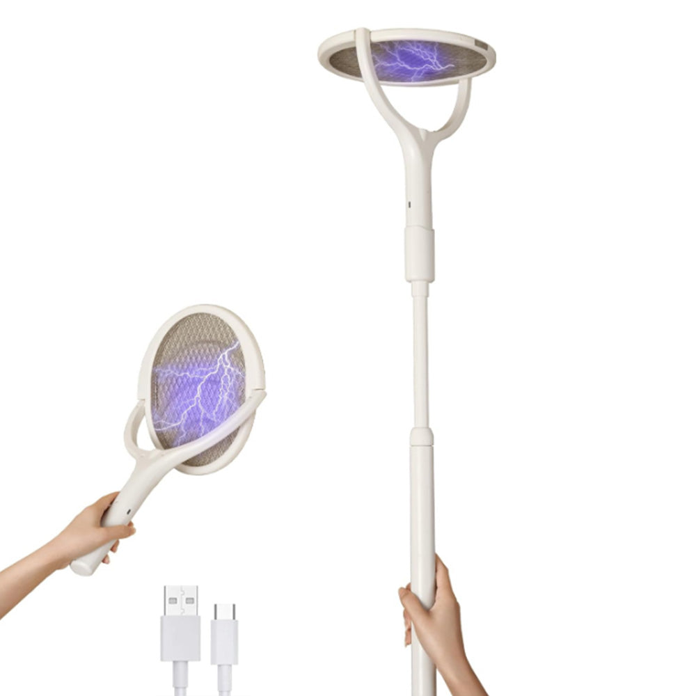 Fly Swatter Bug Electric Swatter Rotating Racket Mosquito Insect Killer
