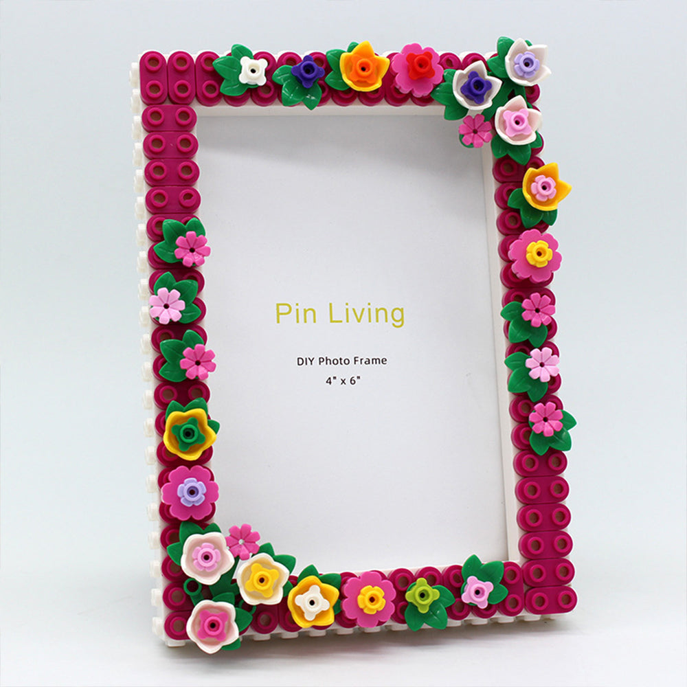 DIY Building Block Photo Frame Tabletop Decoration
