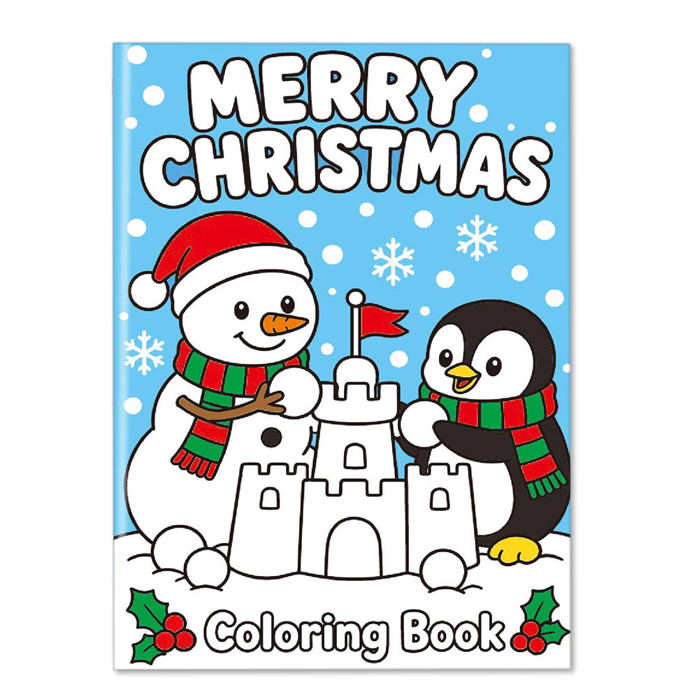 10Pcs Christmas Coloring Books Santa Claus Snowman Designs Holiday Gift