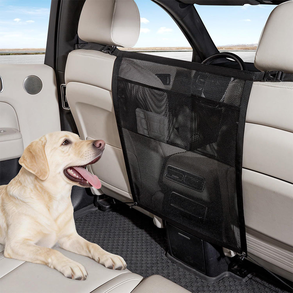 Car Back Seat Pet Barrier Net for Dogs SUV Travel Divider