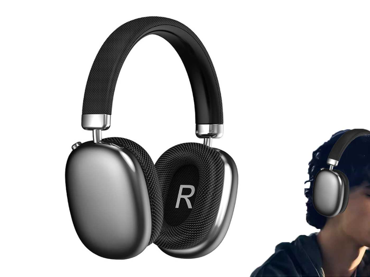 Wireless Over Ear Bluetooth Headphones Fitting in Gaming Gym Sports Traveling