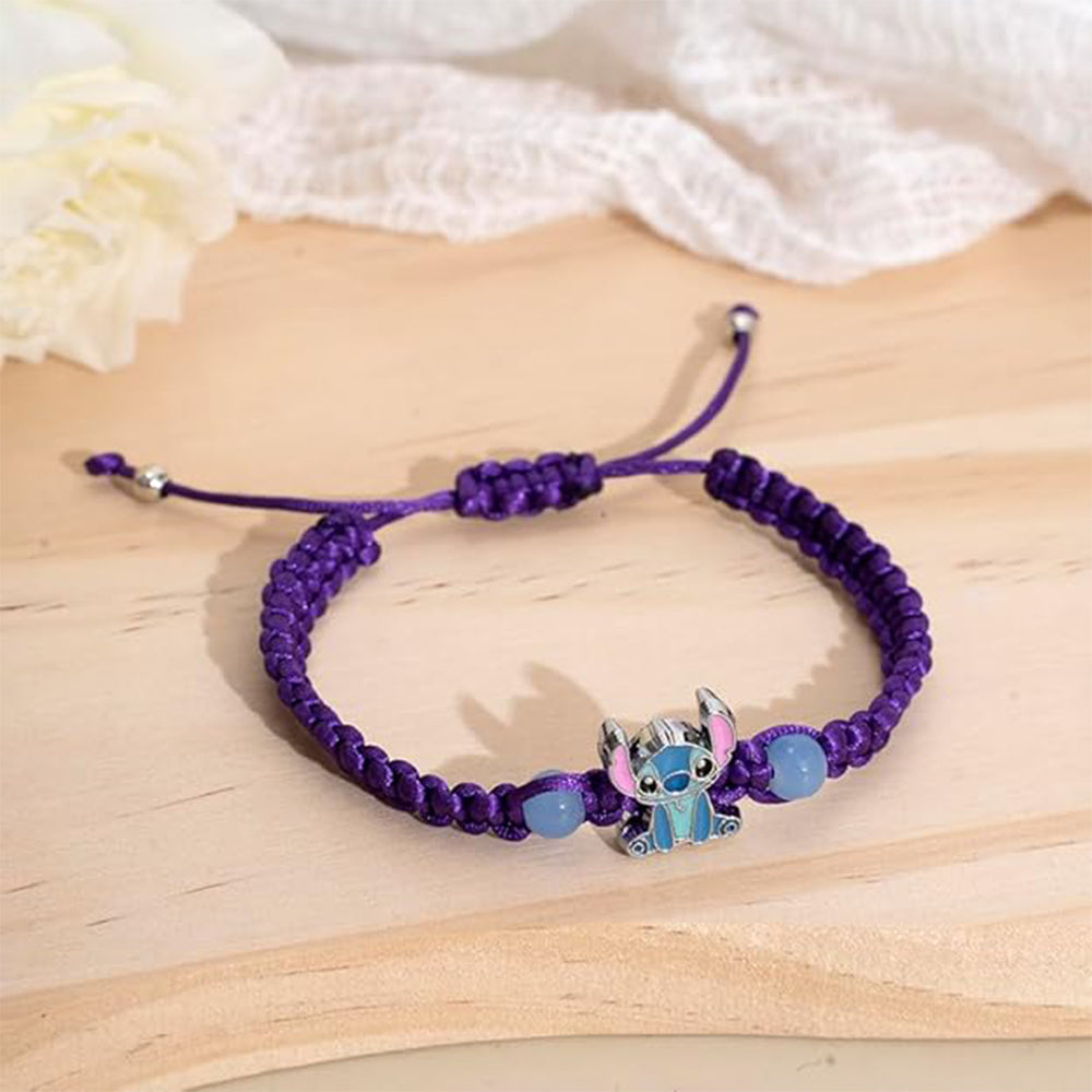 Lilo & Stitch Inspired Ohana Means Family Braided Bracelet