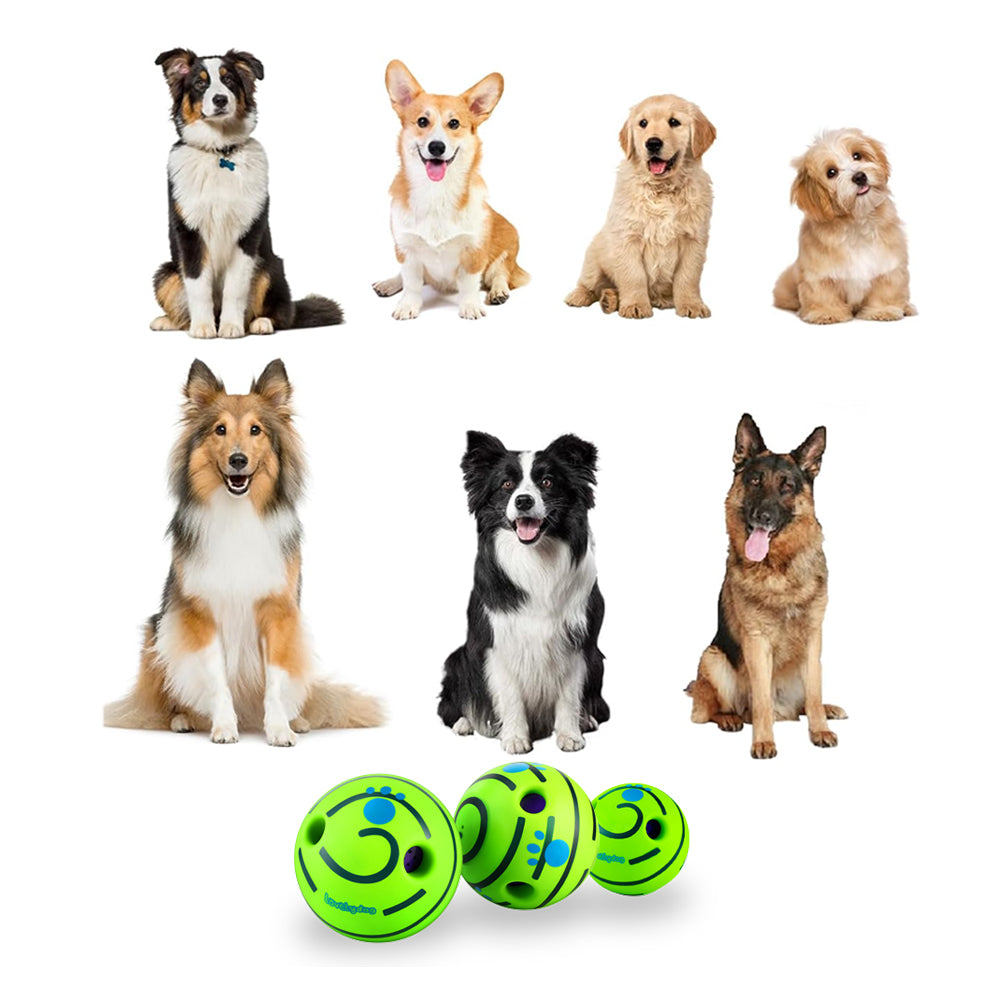 Wobble Wag Giggle Dog Ball Interactive Dog Toy Ball