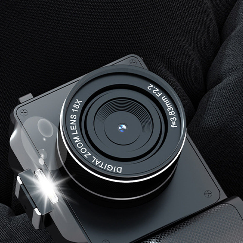 8K Digital Camera 18X Zoom Dual Lens Camera for Beginners Vlogging