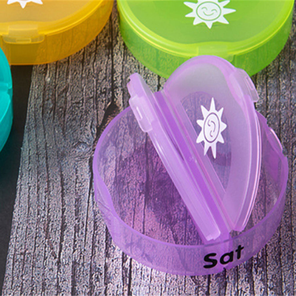 Weekly AM PM 7 Days Pill Box for Travel