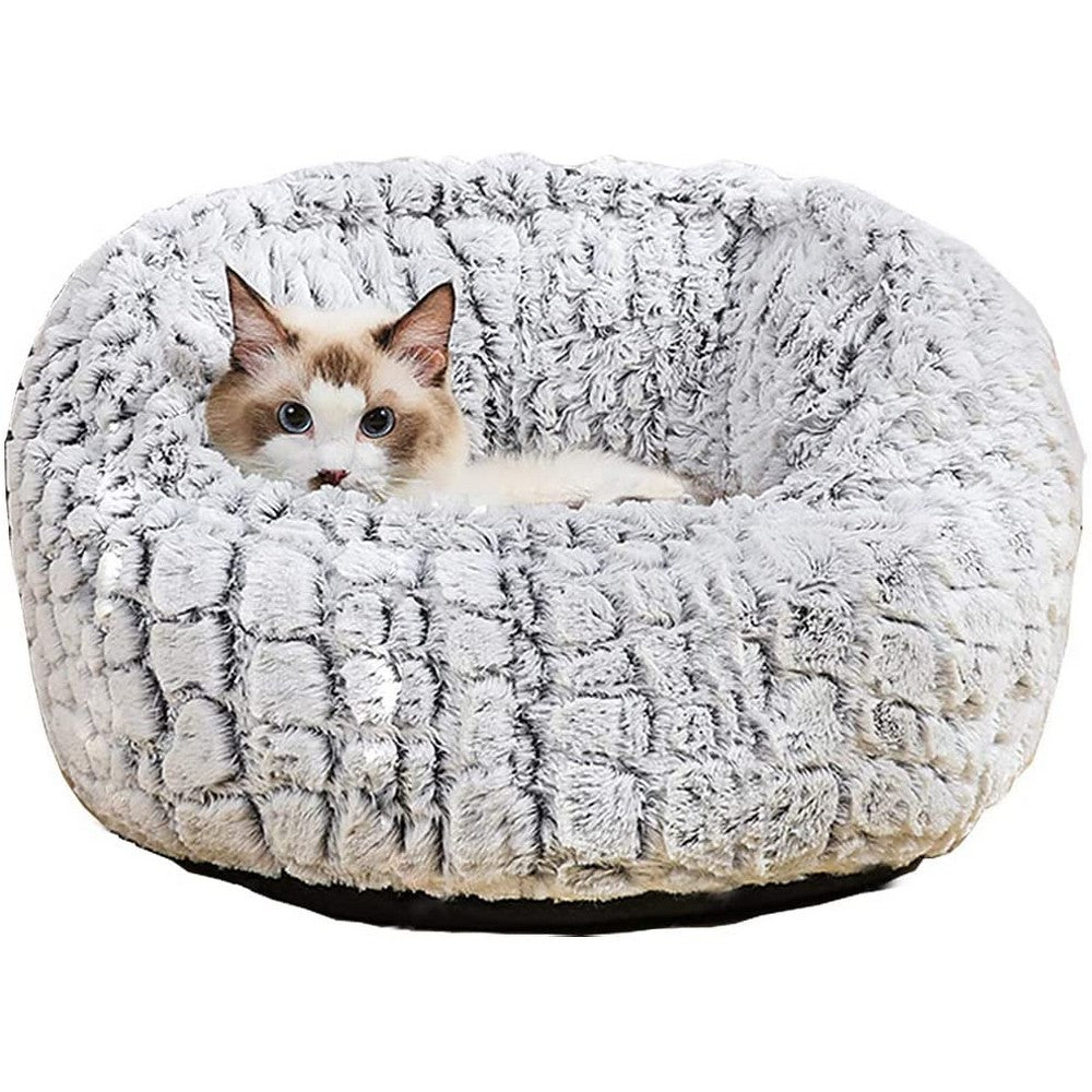 Warm Cats Sleeping Bag Wave Pattern Cats Nests Pet Bed-Egg Tarts Style