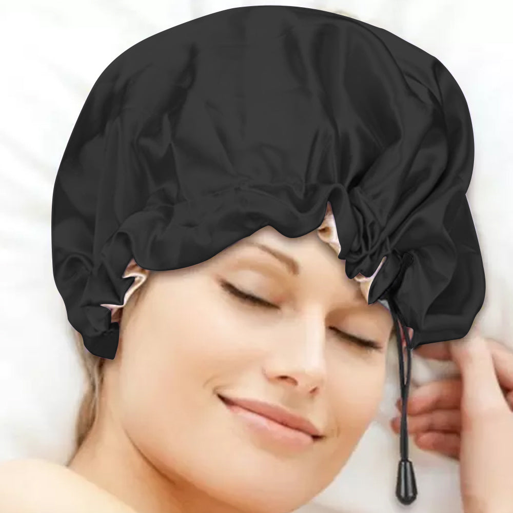 Women Double Layer Satin Silk Sleep Hat Hair Care Sleeping Bonnet Night Cap