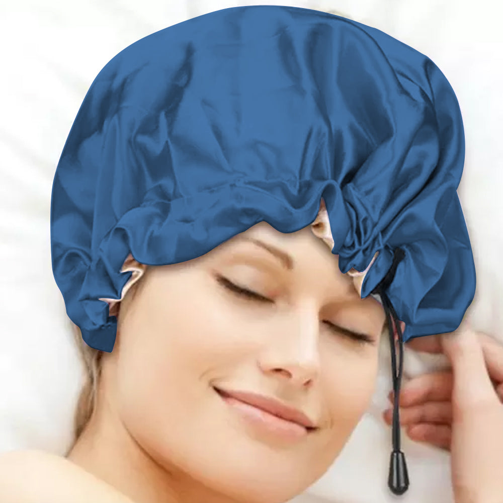 Women Double Layer Satin Silk Sleep Hat Hair Care Sleeping Bonnet Night Cap