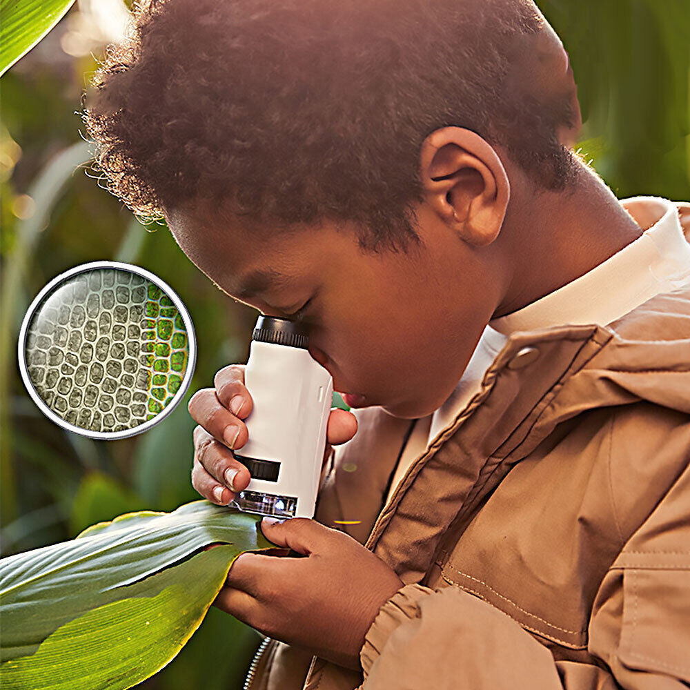 Pocket Microscope Science Toys Educational Microscope Kit for Kids Portable