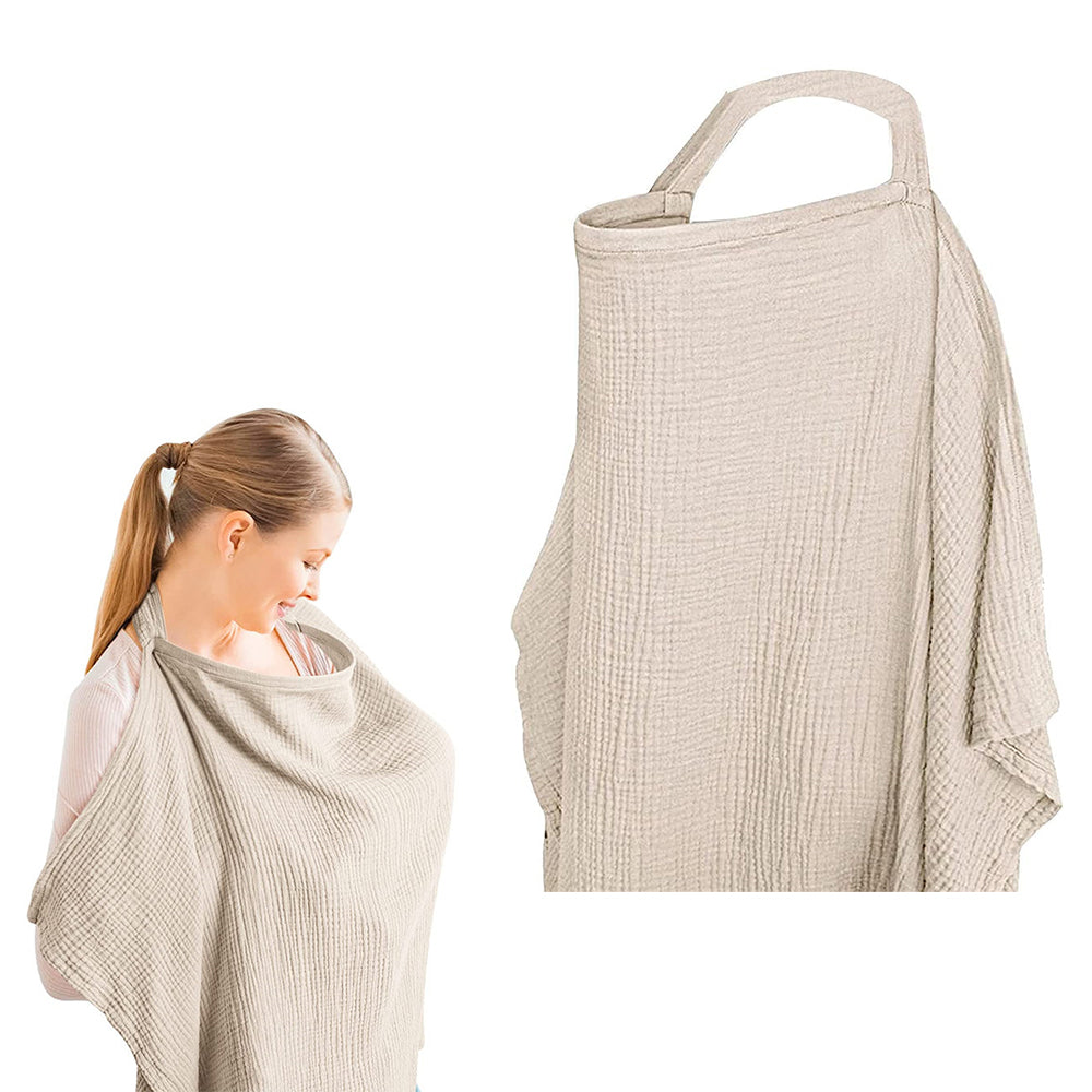 Nursing Cover Mother Nursing Apron Breastfeeding Cover with Adjustable Hoop