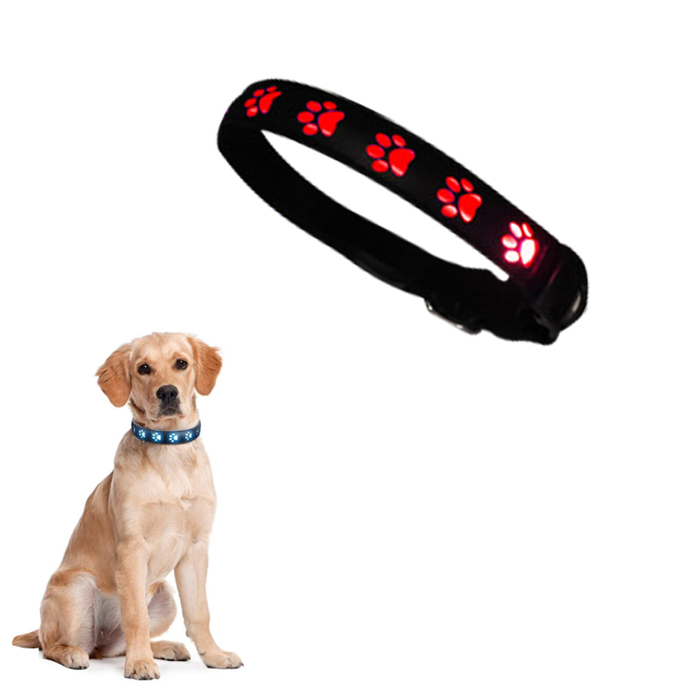 LED USB Rechargeable Flashing Pet Dog Collar for Night Security-Dog Collar