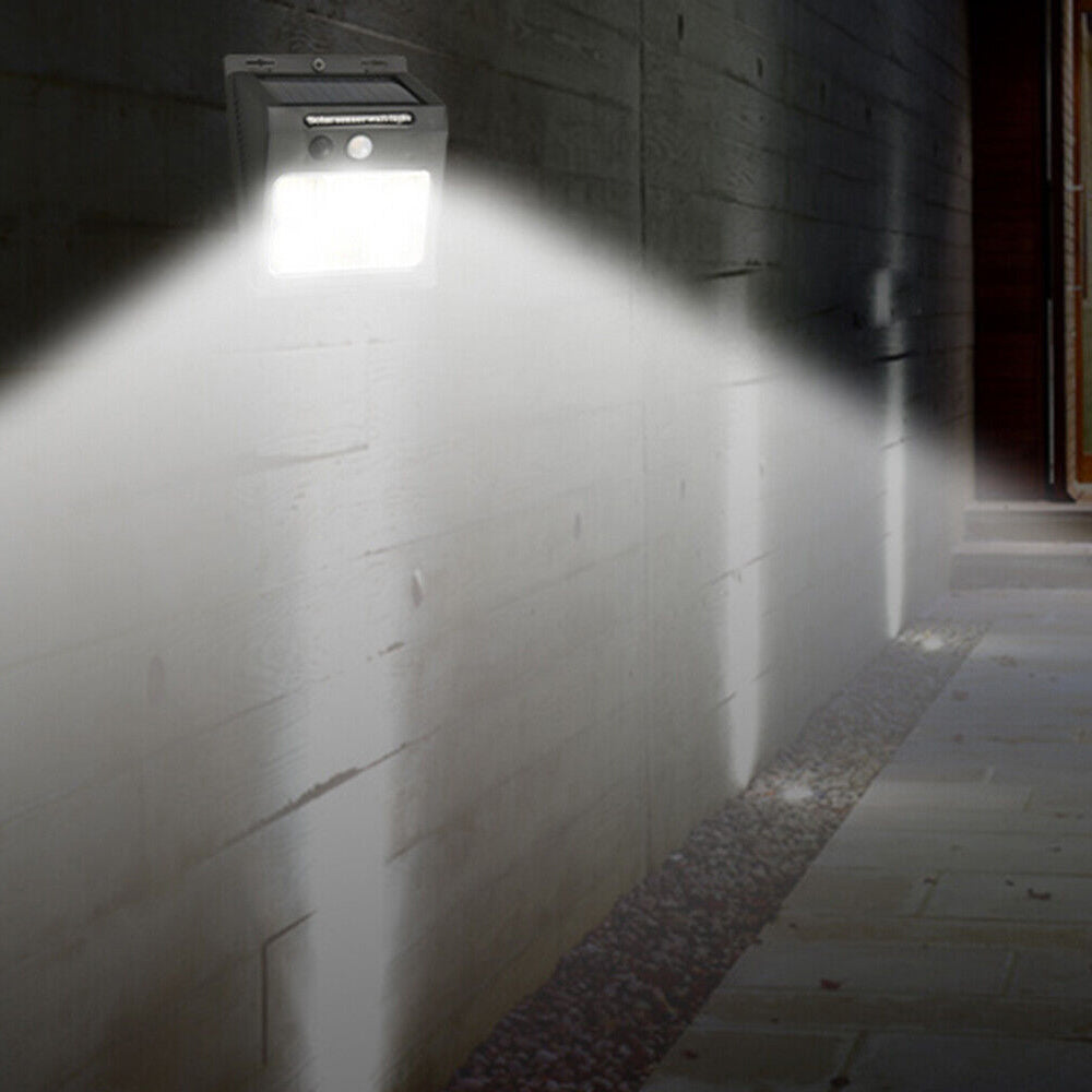 Water-resistant Human Sensor Solar Wall Lamp for Front Door Backyard Porch