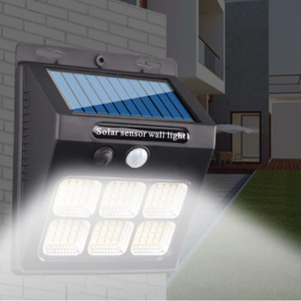 Water-resistant Human Sensor Solar Wall Lamp for Front Door Backyard Porch