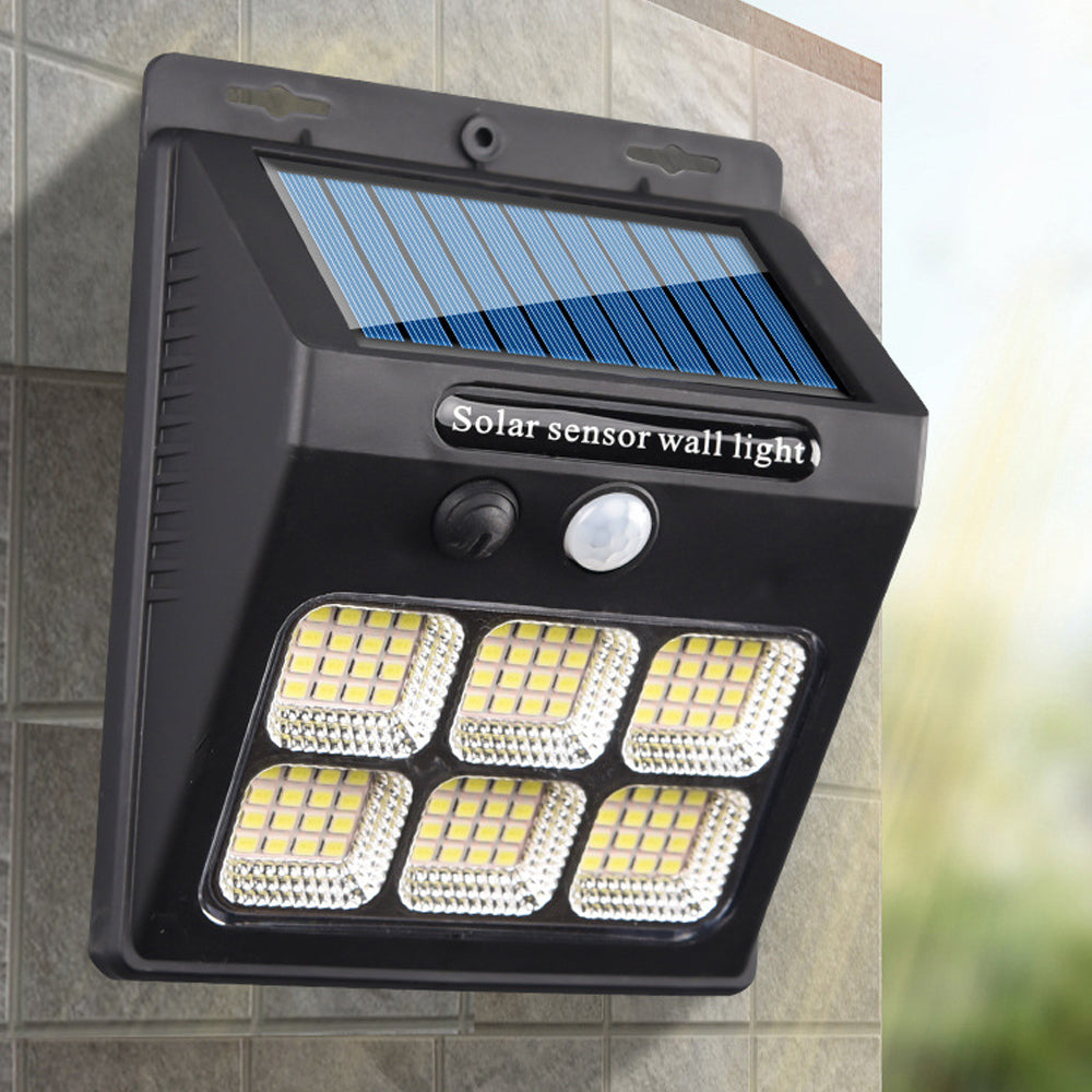 Water-resistant Human Sensor Solar Wall Lamp for Front Door Backyard Porch