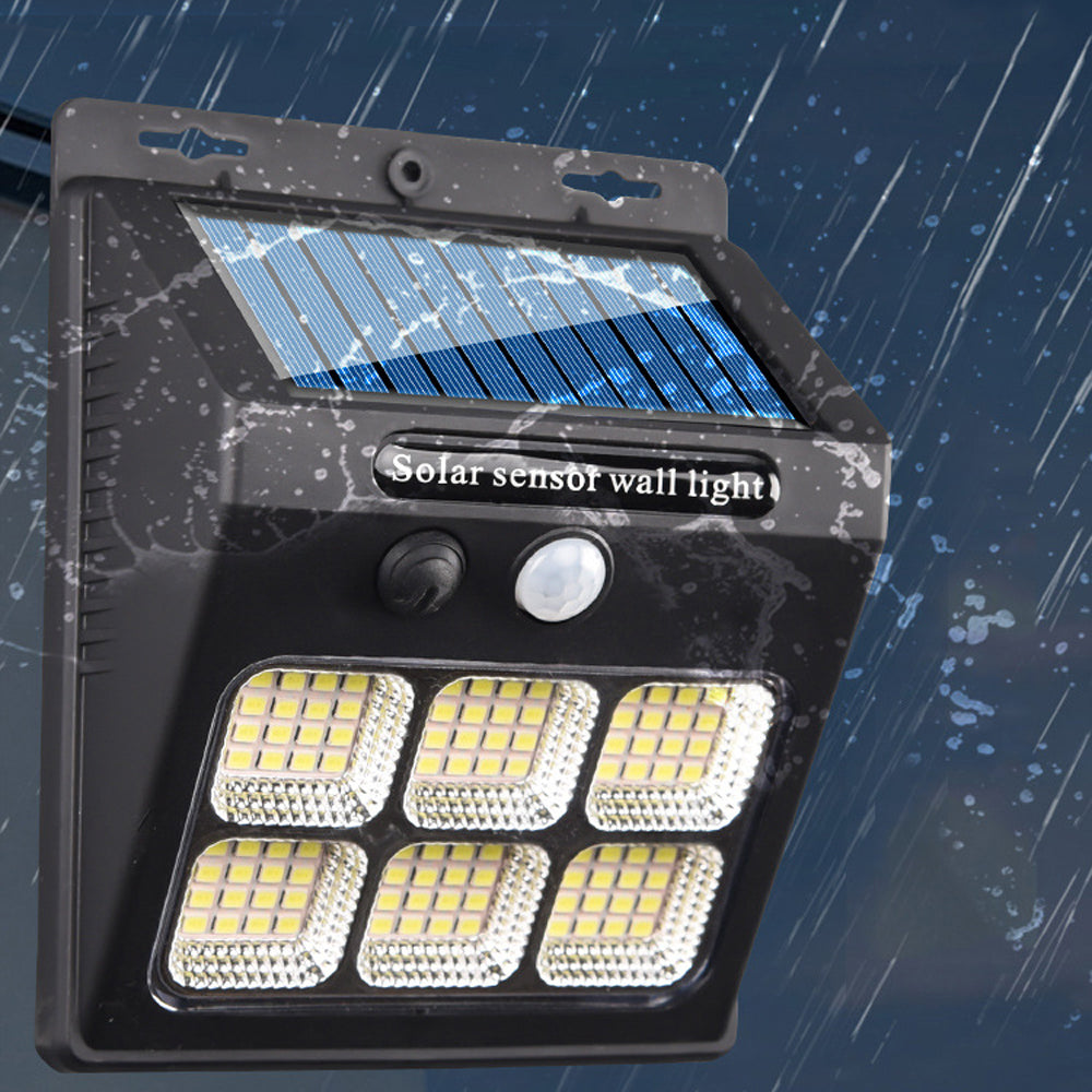 Water-resistant Human Sensor Solar Wall Lamp for Front Door Backyard Porch