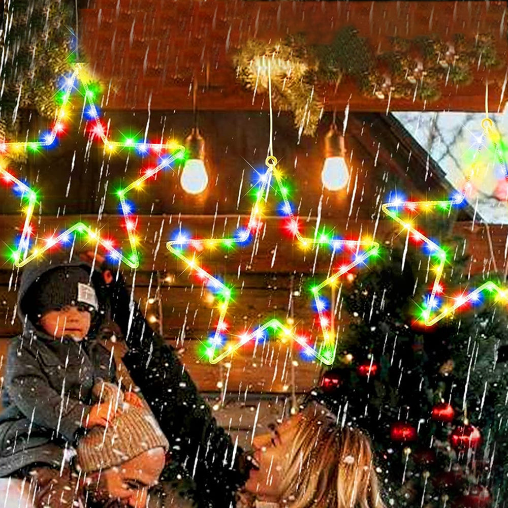 Christmas Window Star Lights Waterproof Christmas Lights Outdoor