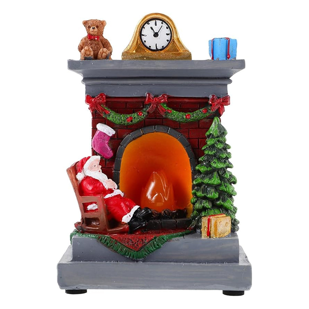 Fireplace Shape Decoration Light Statue Light Bedroom Home Christmas Decoration Night Light