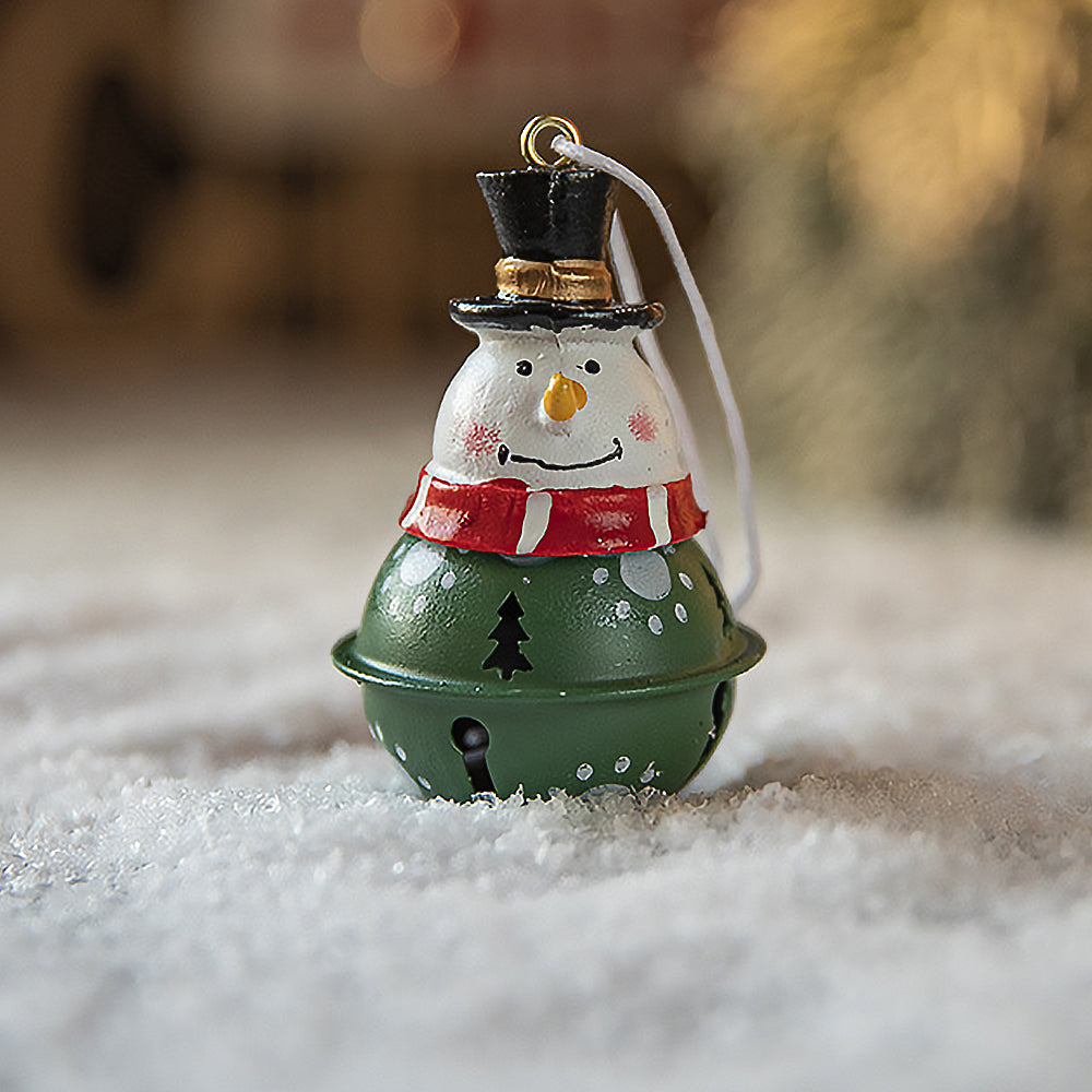 5Pcs Christmas Painted Resin Bell Pendant Creative Decorations Christmas Tree Pendant