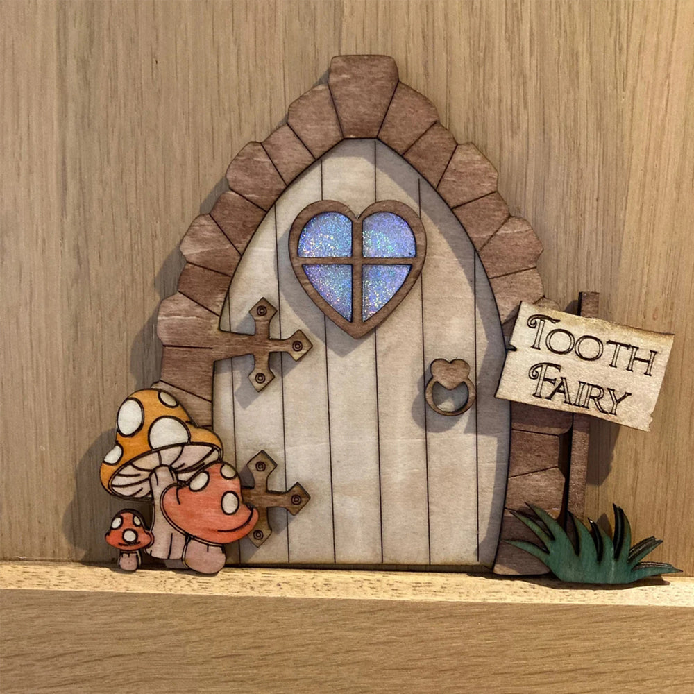 5Pcs Elf Door Fairy Tale House Door Miniature Christmas Accessories