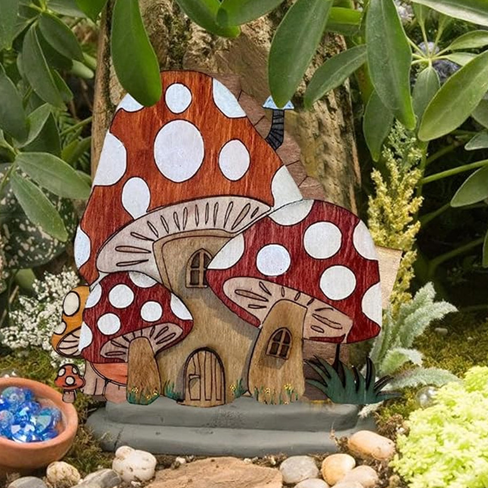 5Pcs Elf Door Fairy Tale House Door Miniature Christmas Accessories