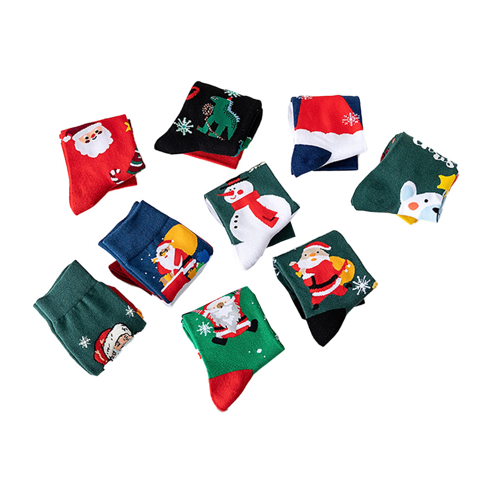 4 Pairs Christmas Socks Funny Cotton Socks with Christmas Box