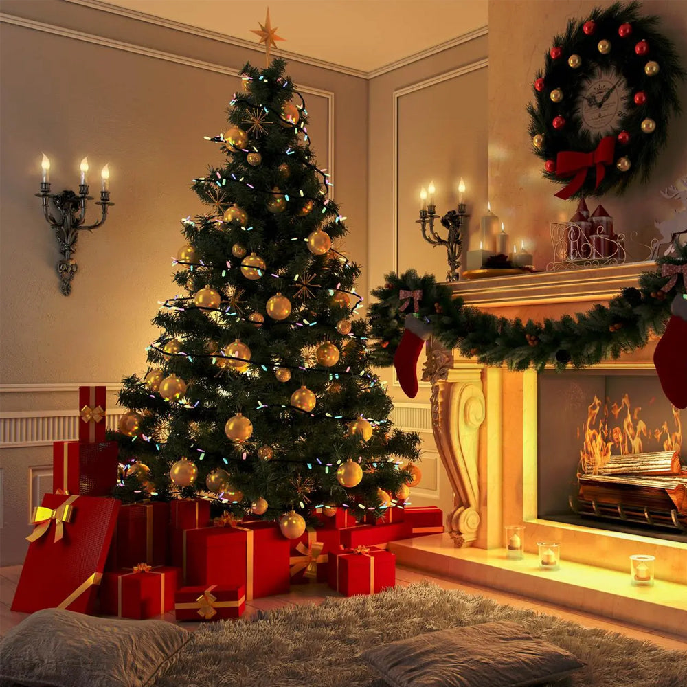 9Pcs Christmas Tree Christmas Balls Decorations Baubles Party Ornaments Gift Pack