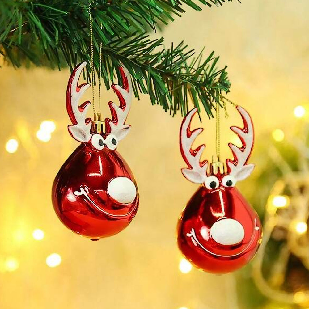4pcs Christmas Balls Ornaments Bauble Pendant Xmas Tree Hangings Decor