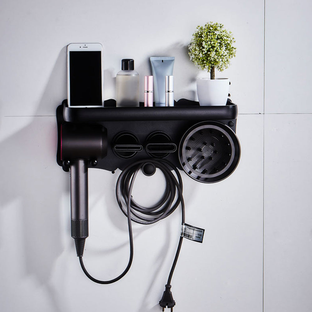 Aluminum Wall Mounted Hair Dryer Holder Compatible with Dyson Hair Dryer
