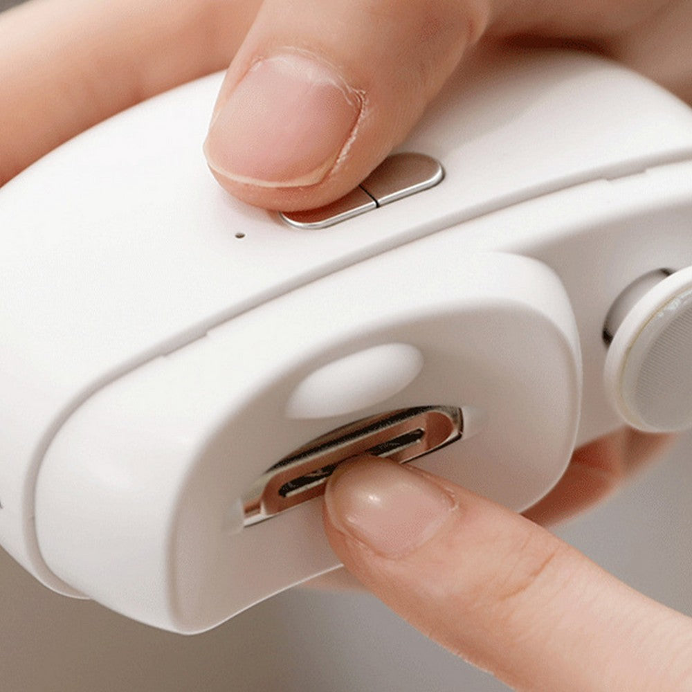 USB Rechargeable Electric Nail Clipper with Light