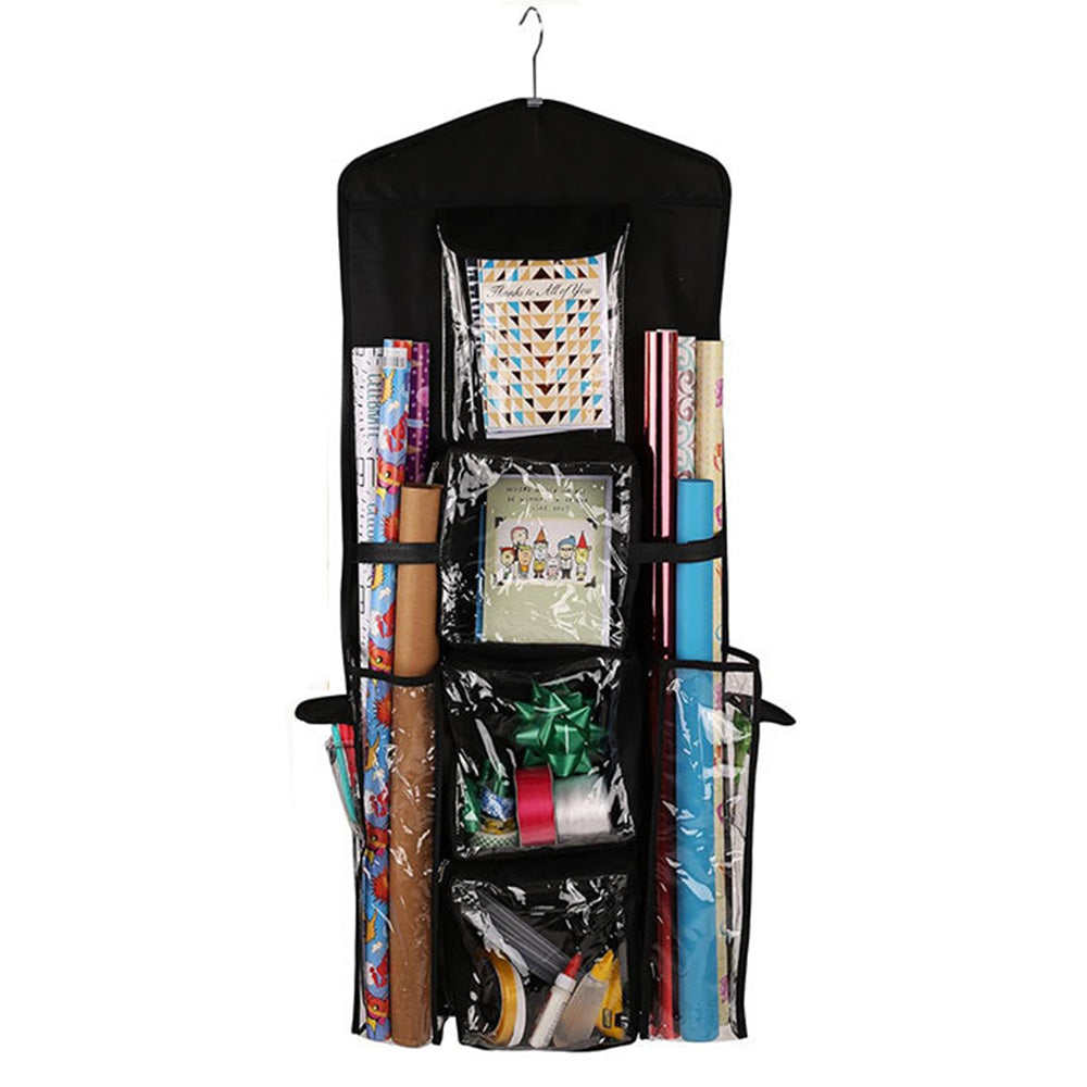 Wrapping Paper Storage Double Sided Hanging Gift Wrap Organizer Wrapping Paper Storage Bag