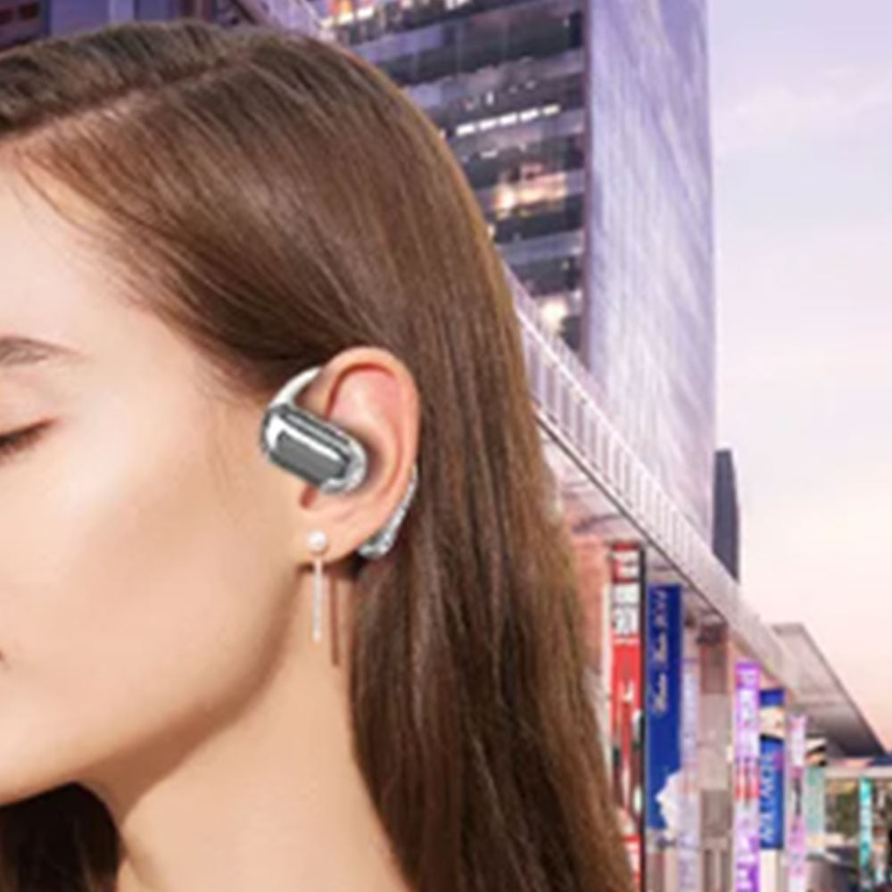 Wireless Open Ear Earbuds With LCD Touchscreen Bluetooth 5.4 Over The Ear Earbuds