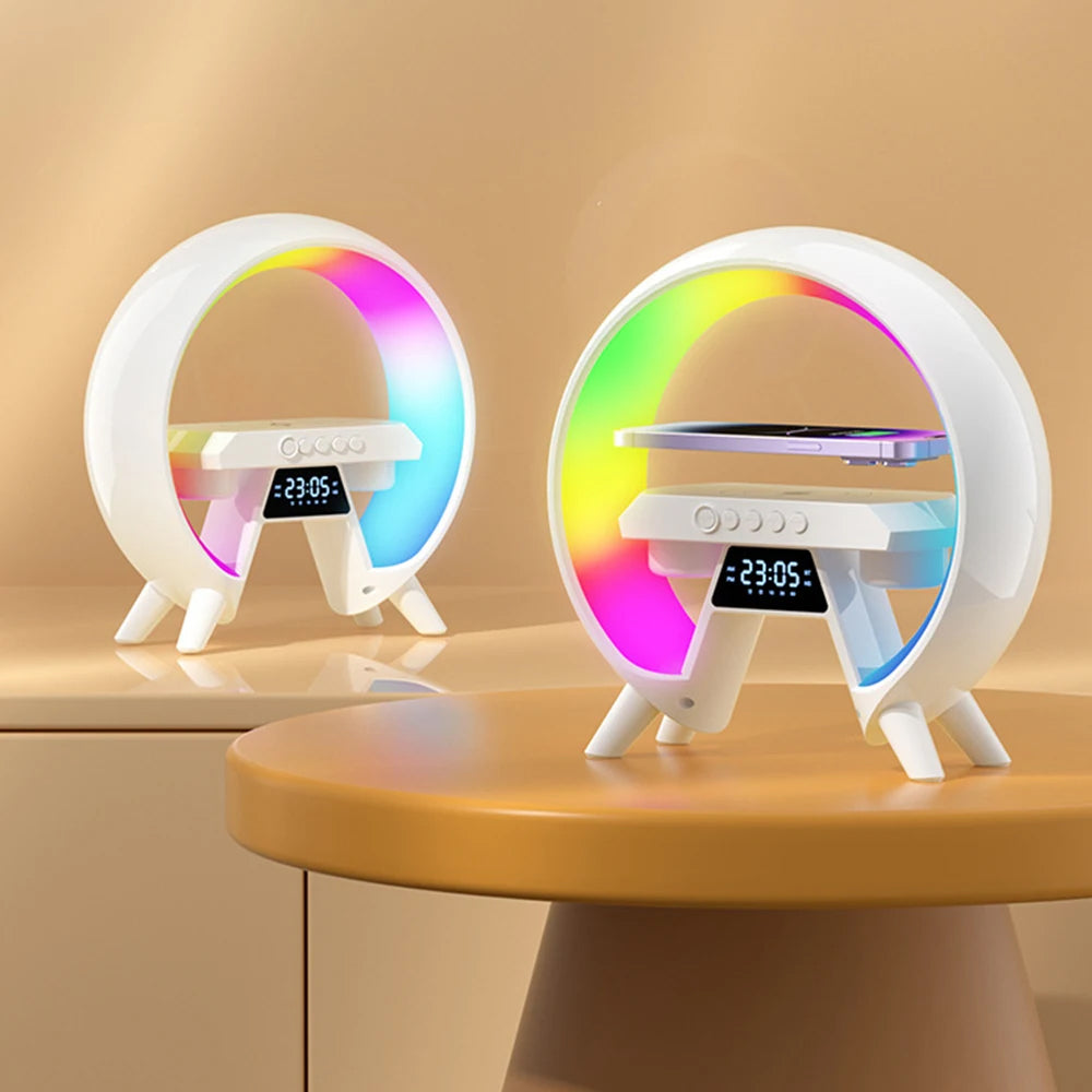 Wireless Charging Bluetooth Speaker Night Light
