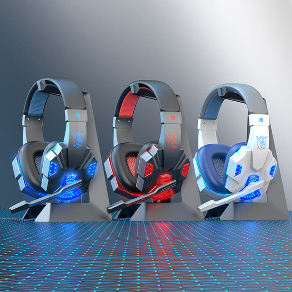 Wired Gaming Headset Headphones with Microphone Led Light