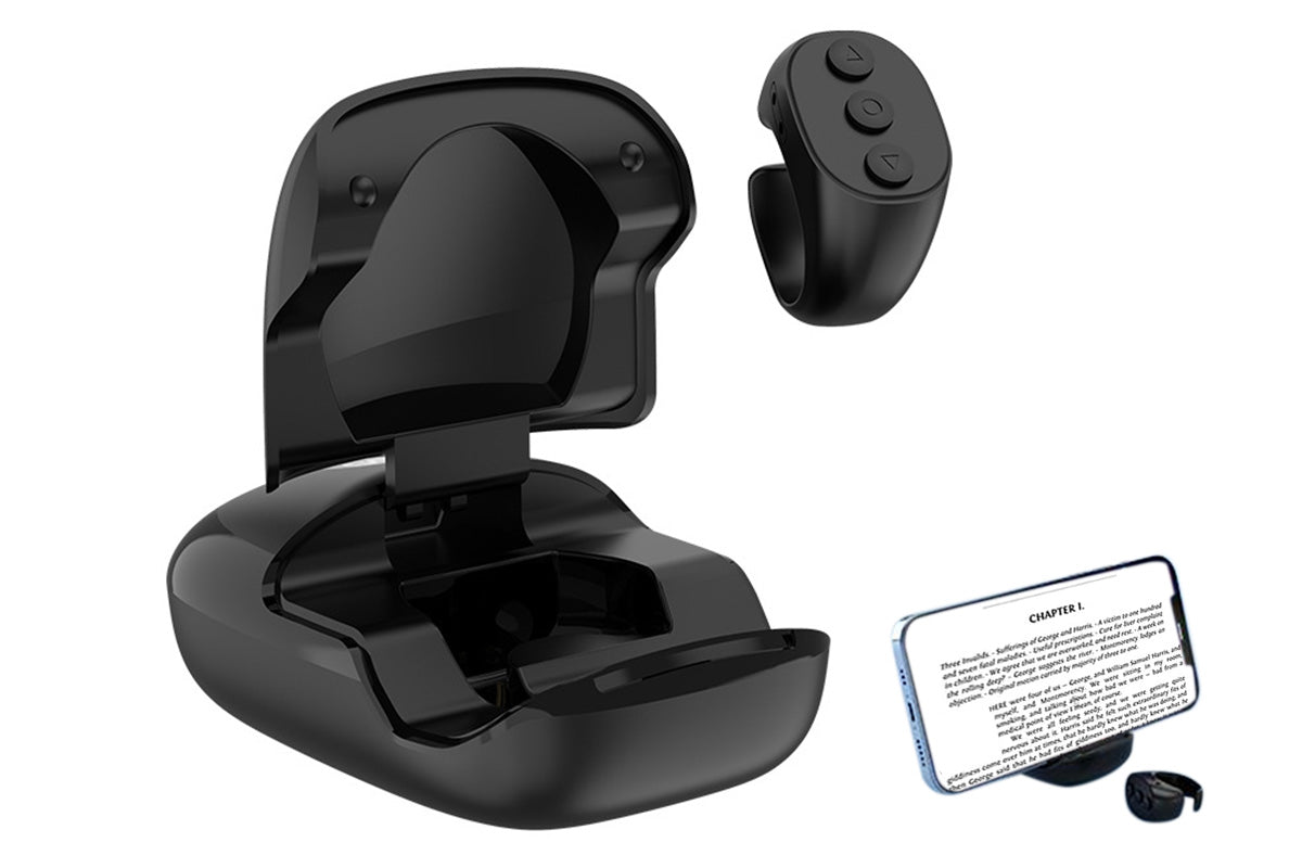Wireless Remote Scrolling Ring Page Turner Bluetooth Camera Shutter Remote