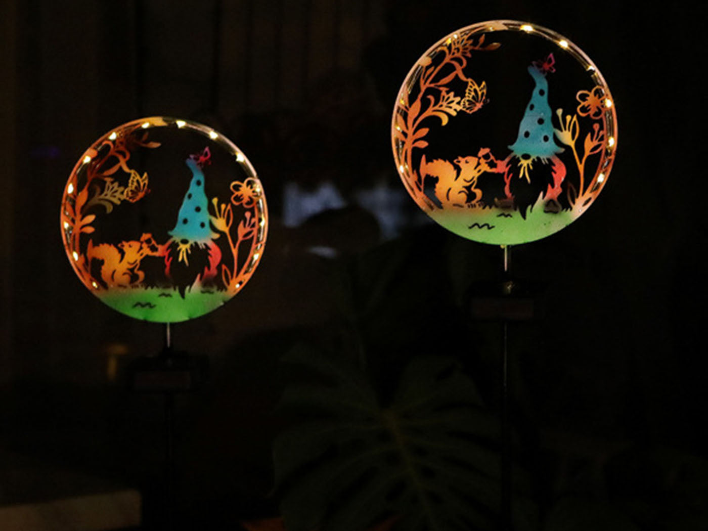 Solar Lights Solar Silhouette Light Silhouette Garden Stakes Outdoor Garden Lamp